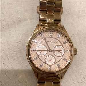 ✨Gold fossil watch